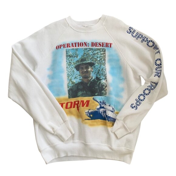 Vintage Lee Desert Storm Graphic Crewneck Pullover Sweatshirt USA XL - Picture 1 of 14